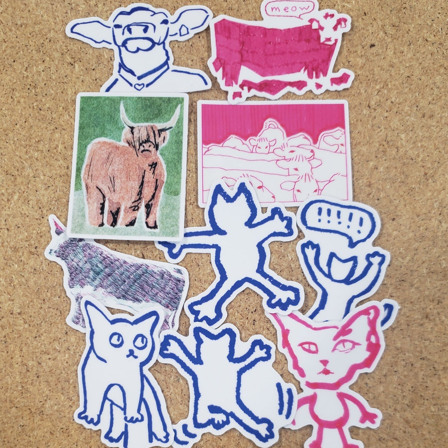 Multi-Design Vinyl Sticker Packs for Artists