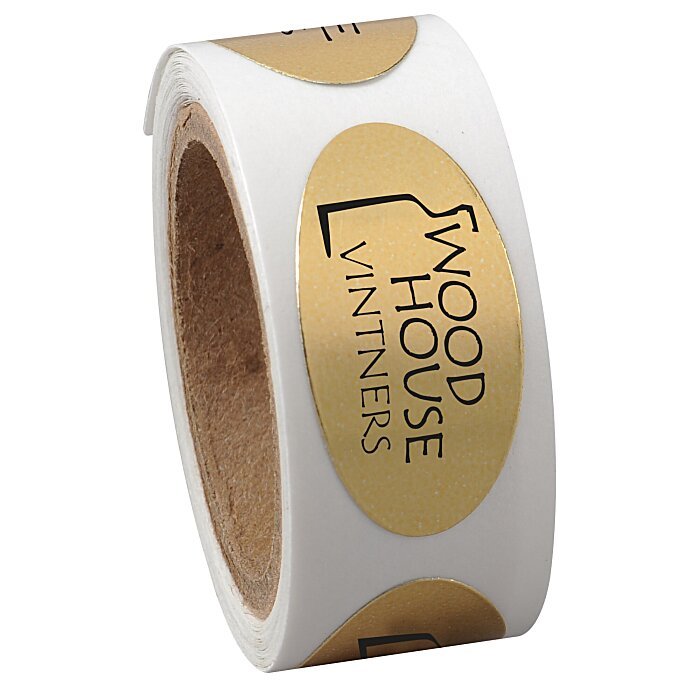 Custom Oval Roll Labels - Stickr - 2x1" - 250 Stickers -