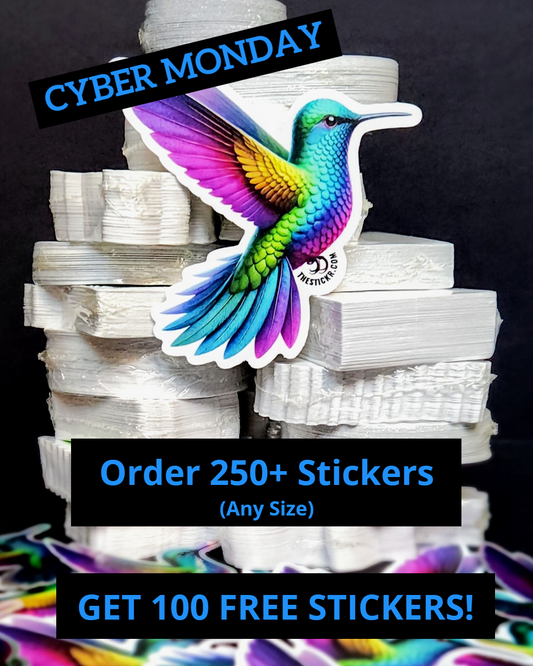 Cyber Monday 2024: Buy 250+ Custom Vinyl Stickers, Get 100 Free!