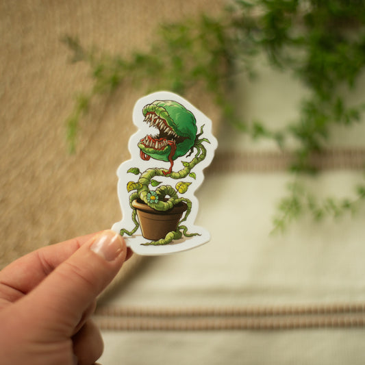 Carnivorous Monster Plant Sticker