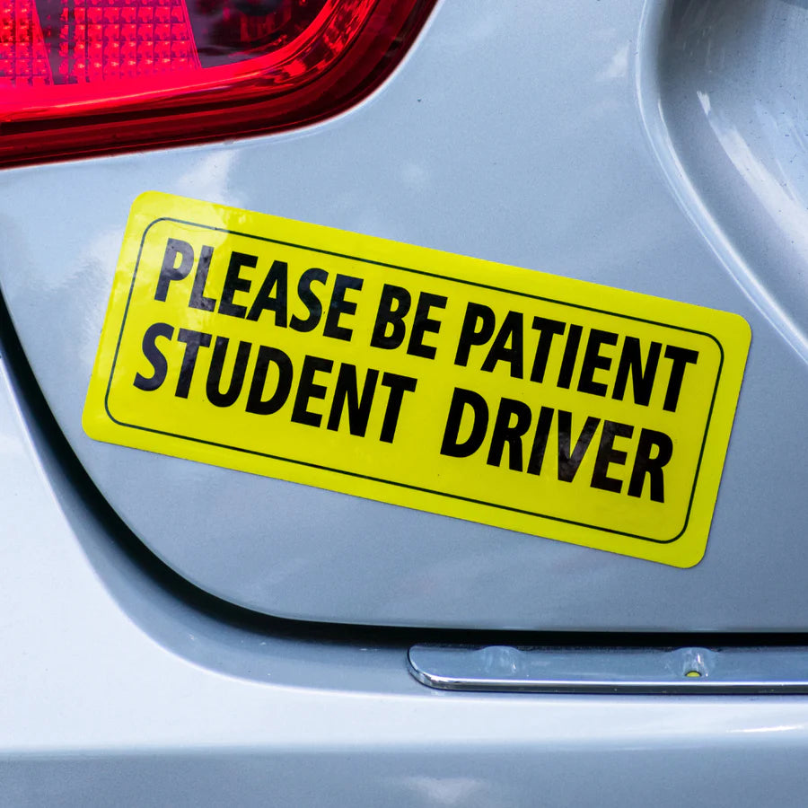Please be patient  Student Driver bumper sticker
