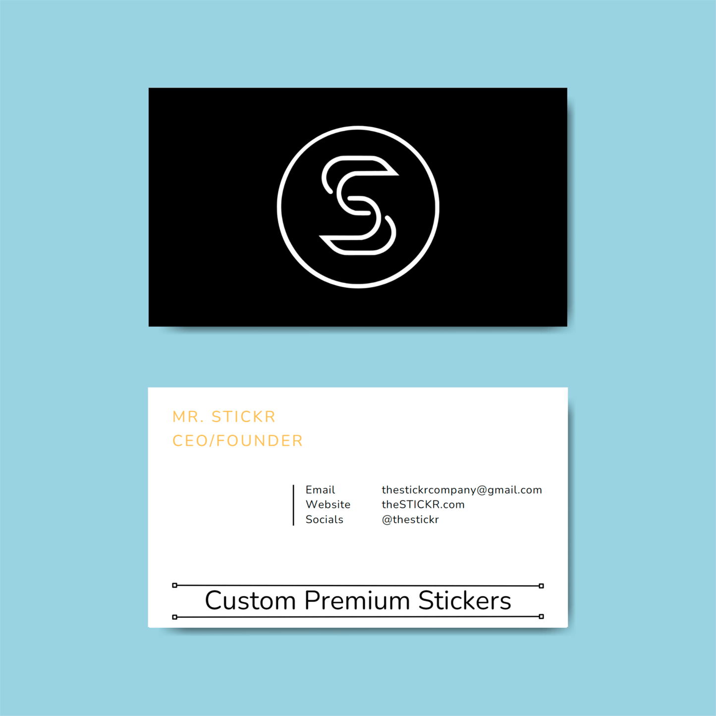 Business Cards - Stickr - 14 pt | Standard - 25 - Standard