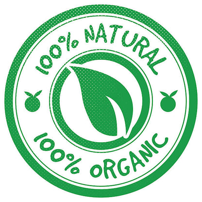 100% Natural Label Green